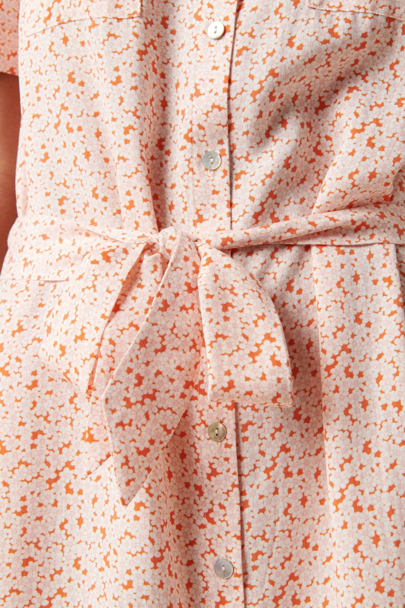 Shirt Dress - Orange
