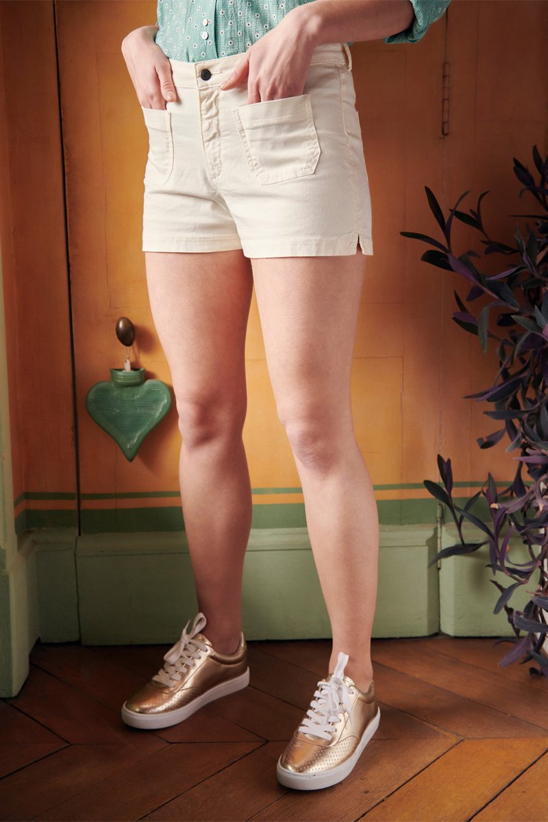Karl Marc John - Italiano High Waisted Shorts - White