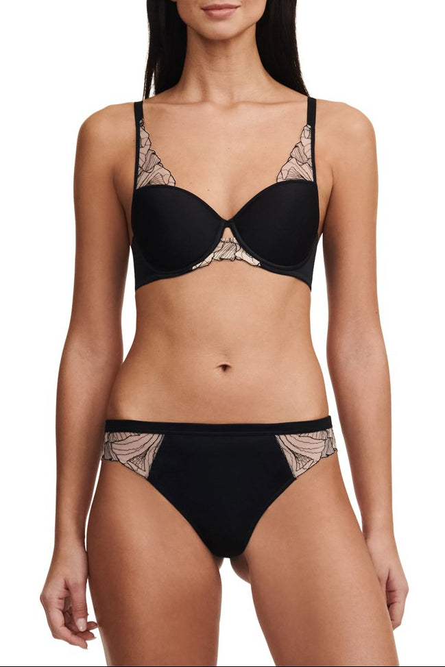 Tattoo Lo Bra - Black And Beige