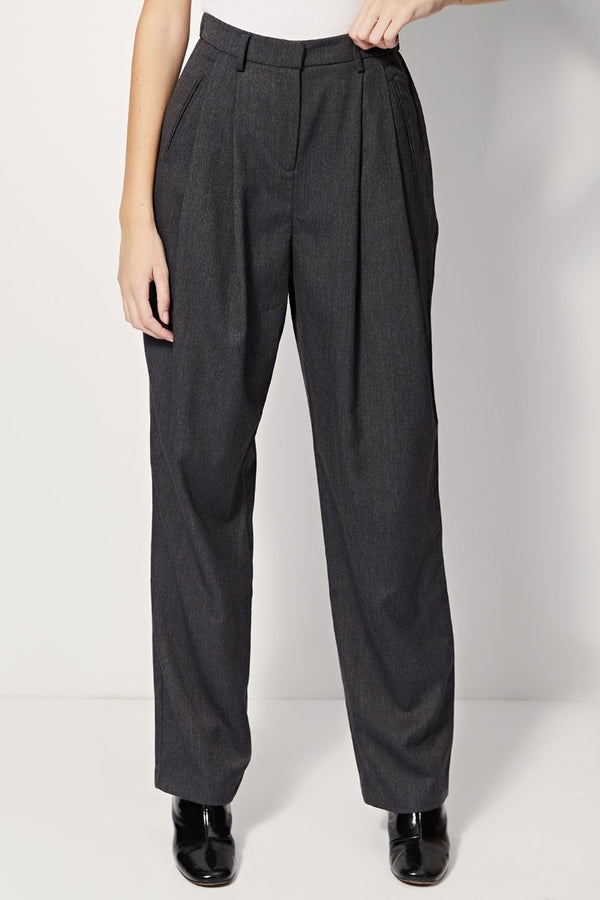 Passion Straight Pants - Dark Gray