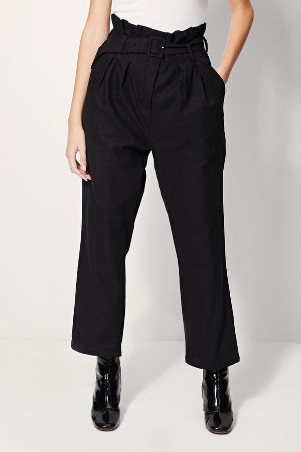 Pantalon Droit Taille Haute Patachon - Noir