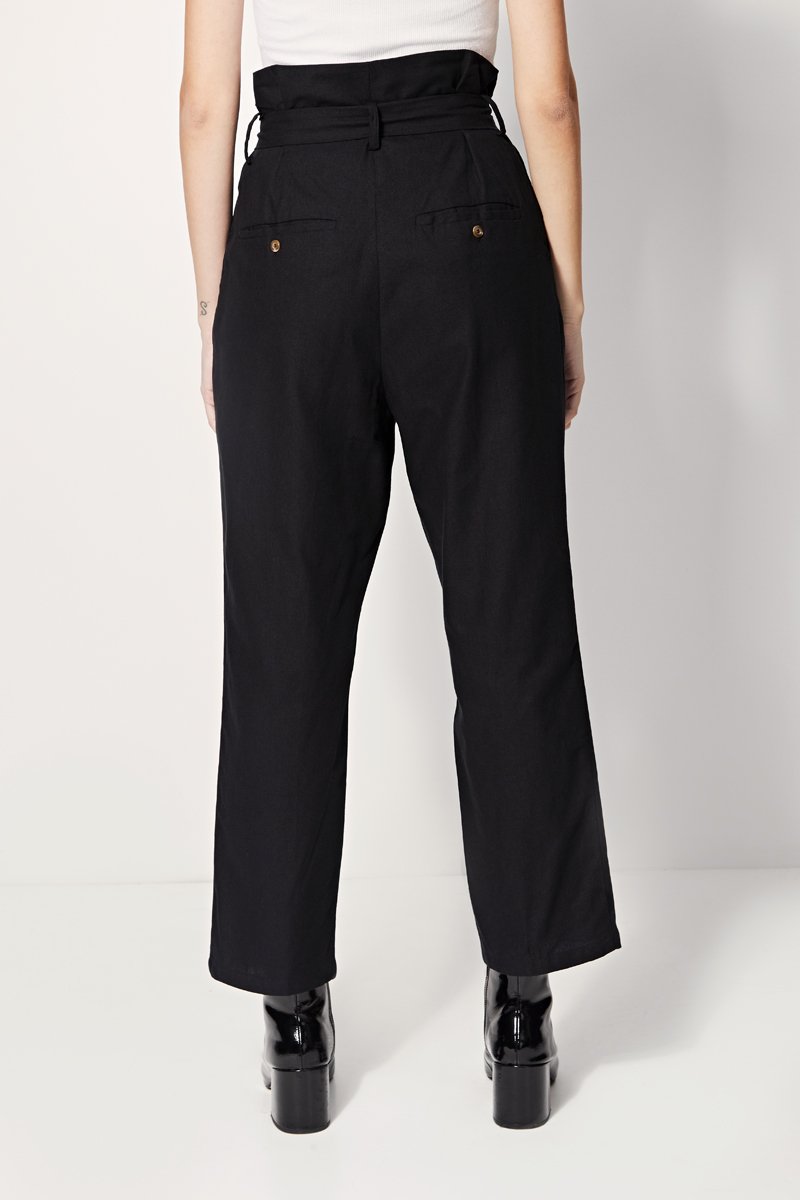 Pantalon Droit Taille Haute Patachon - Noir