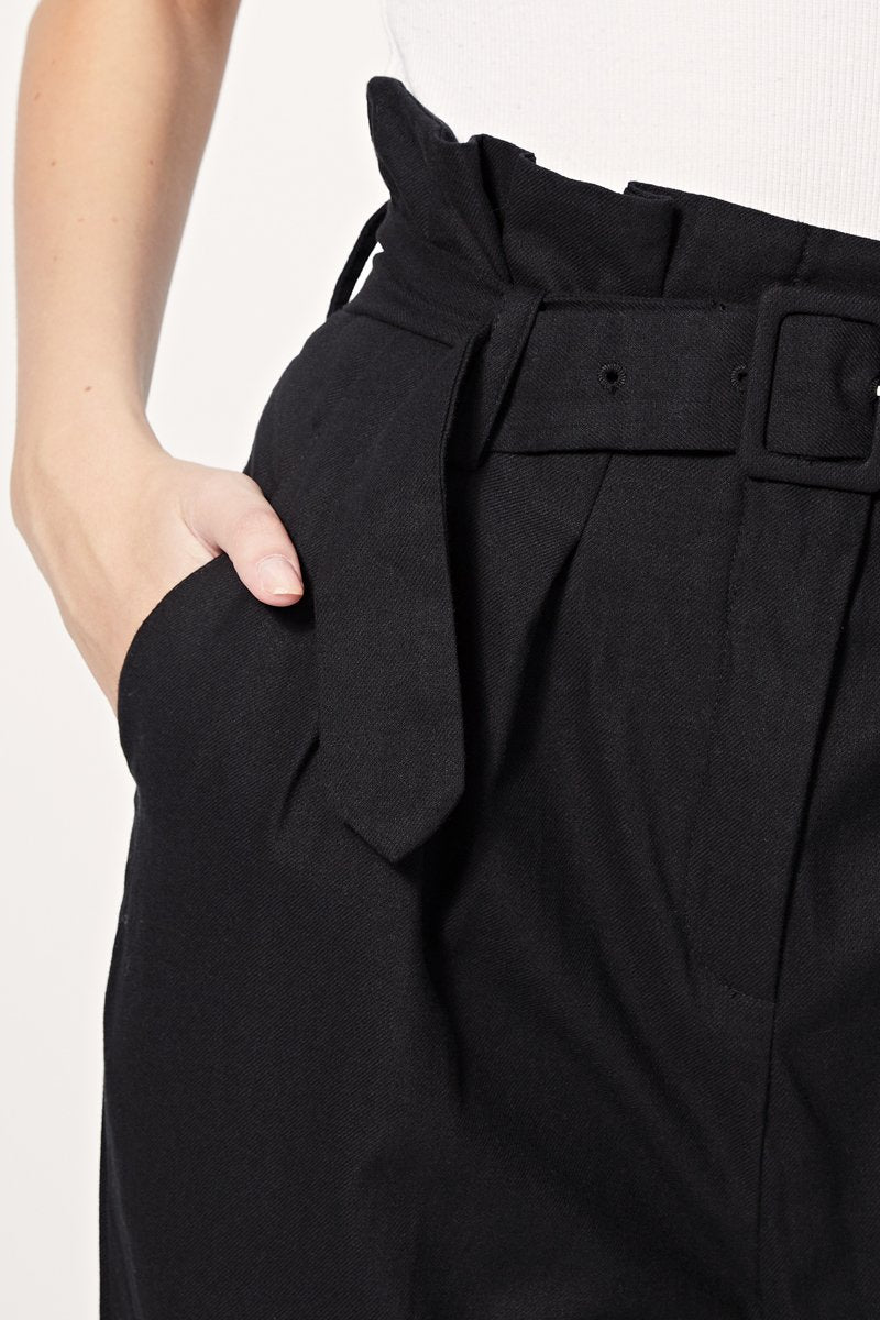 Pantalon Droit Taille Haute Patachon - Noir