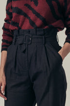 Pantalon Droit Taille Haute Patachon - Noir