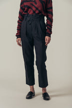 Pantalon Droit Taille Haute Patachon - Noir
