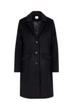 Manteau En Laine Recyclée - Noir