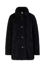 Manteau En Fourrure Synthétique - Noir