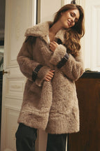Manteau Toucher Doux Ludivine - Marron Clair