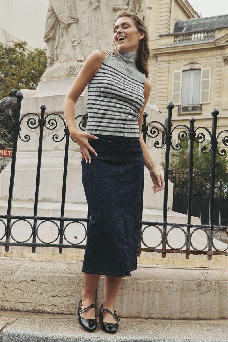 Top Aline - Gris claro