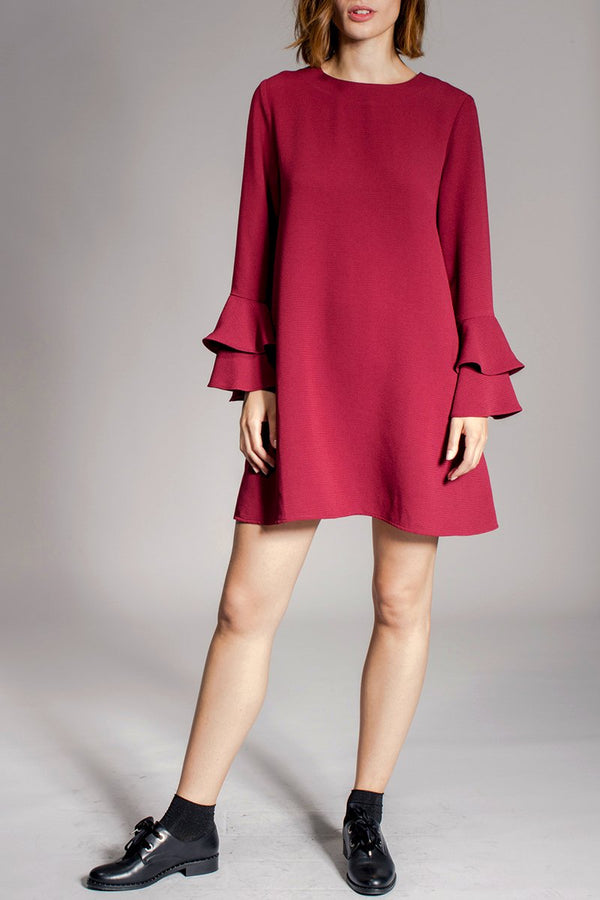 Robe Trapèze Rival - Rouge Brique