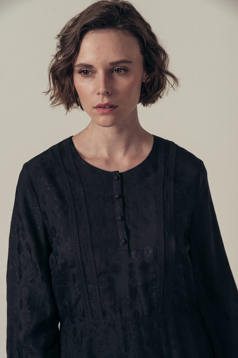 Robe Droite Riotte - Noir