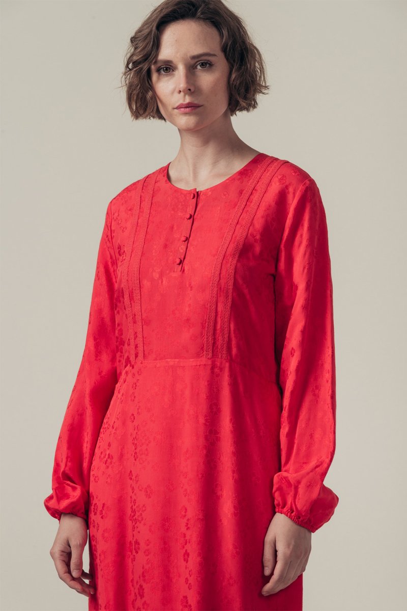 Robe Droite Riotte - Rouge