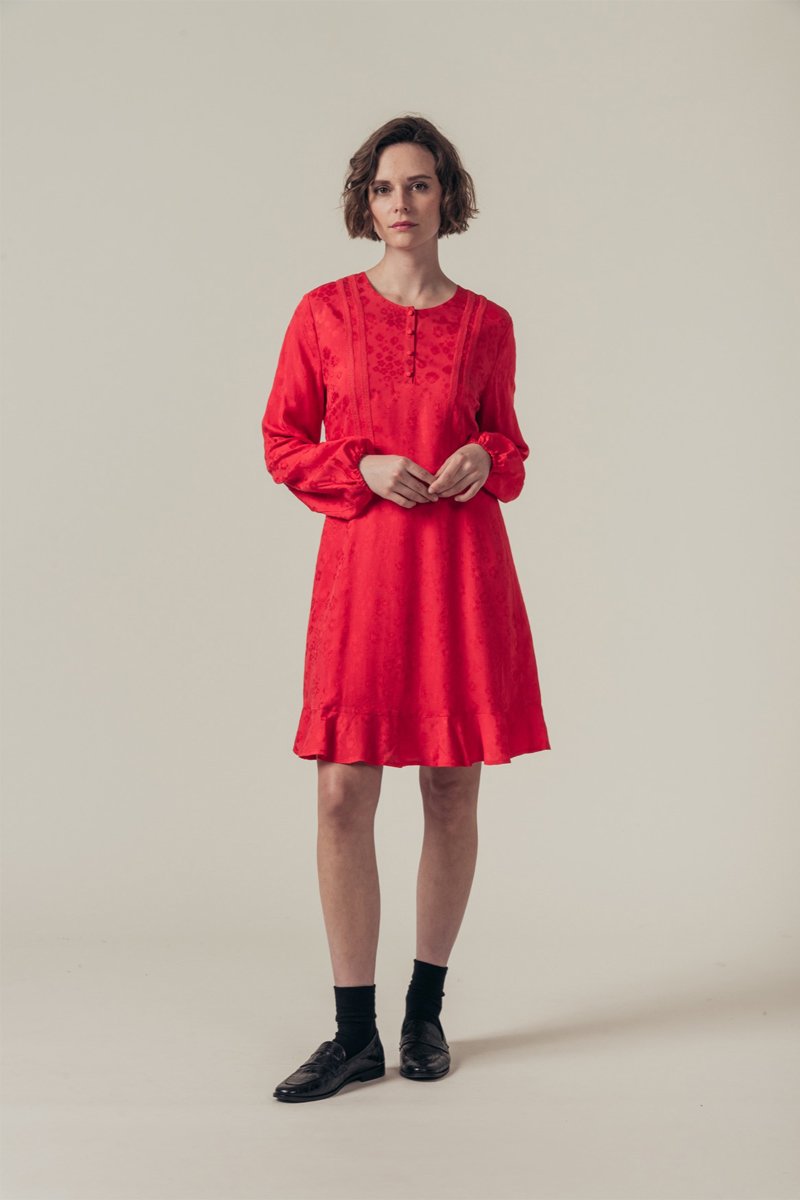 Robe Droite Riotte - Rouge