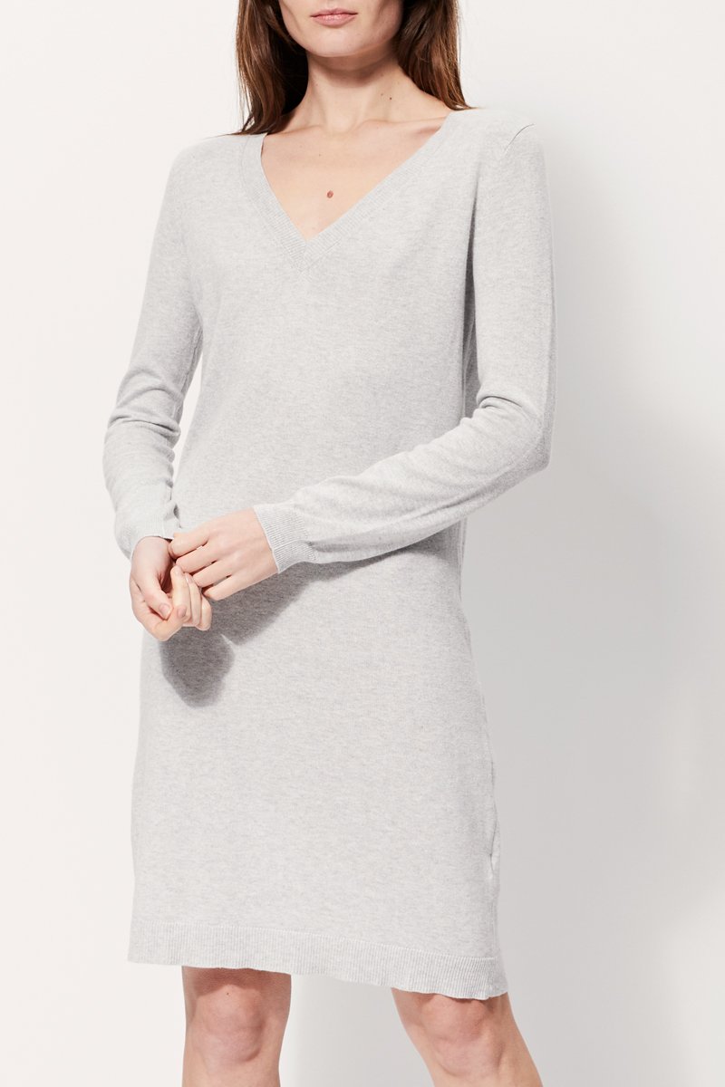 Richelet Jumper Dress - Light Grey