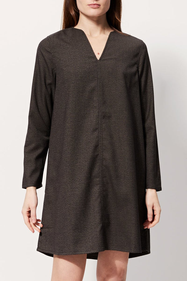 Robe Droite Riolize - Gris Foncé Et Noir