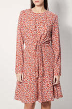Robe Patineuse Ryo - Rouge Et Beige