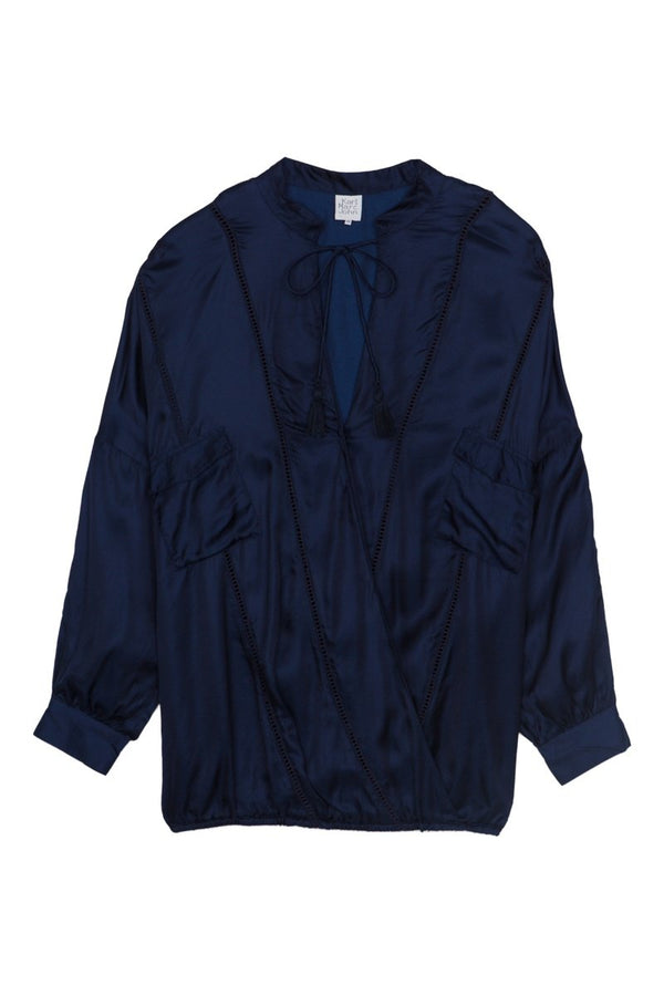 Blouse Feminine - Bleu Marine