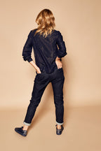 Blouse Fiesta - Bleu Marine