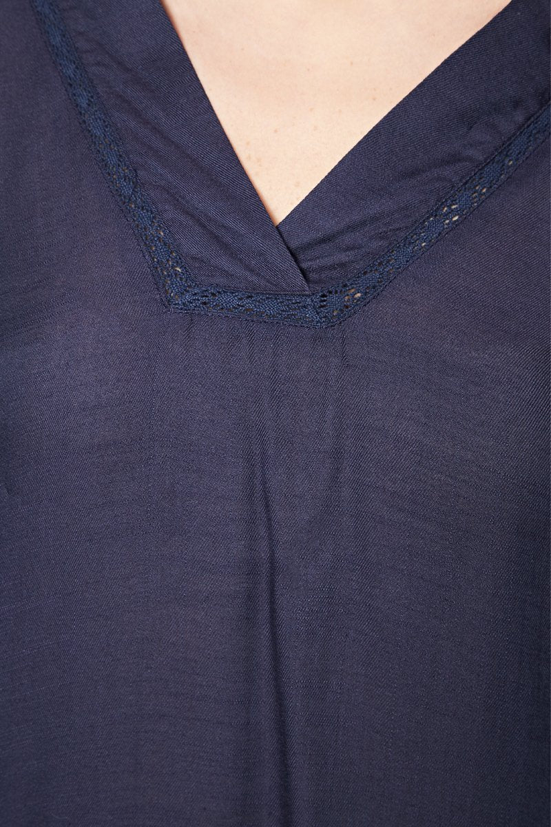 Blouse Tapovan - Bleu Marine