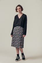 Jupe Midi Taille Haute Jinette - Gris