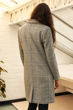 Manteau En Laine Recyclée - Gris Chiné