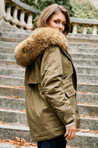 Parka À Capuche Lenny - Kaki