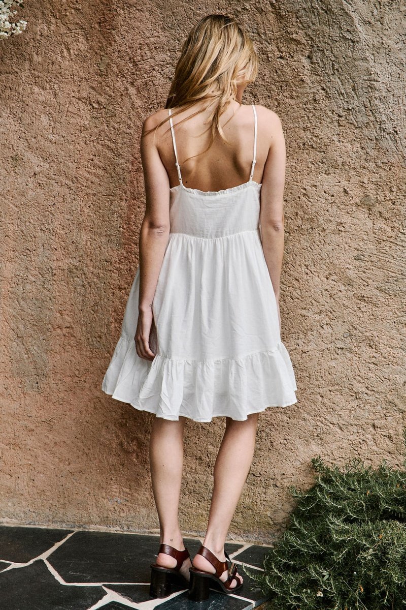 Robe Trapèze Reine - Blanc