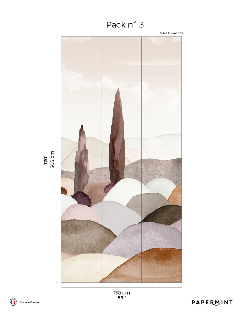 Fresque Provence - Soleil Ardent