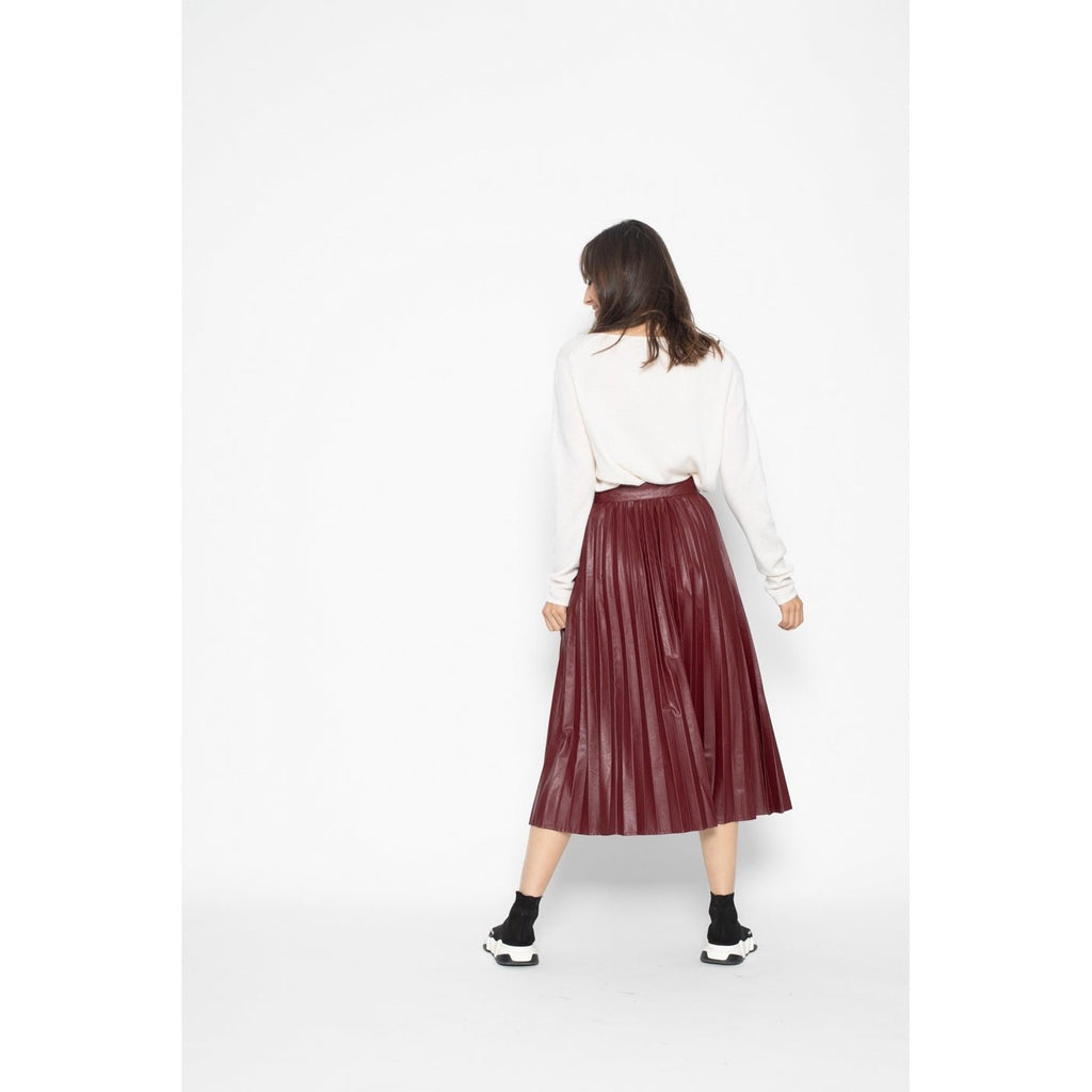 Pull Col Bateau Loose Lanfon Ivoire, Jersey, 100% Cachemire, 2 Fils - Femme