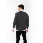 Jersey Cuello Redondo Viktor Gris Oscuro, Jersey, 100% Cachemira, 4 Hilos, 320 Gr - Hombre
