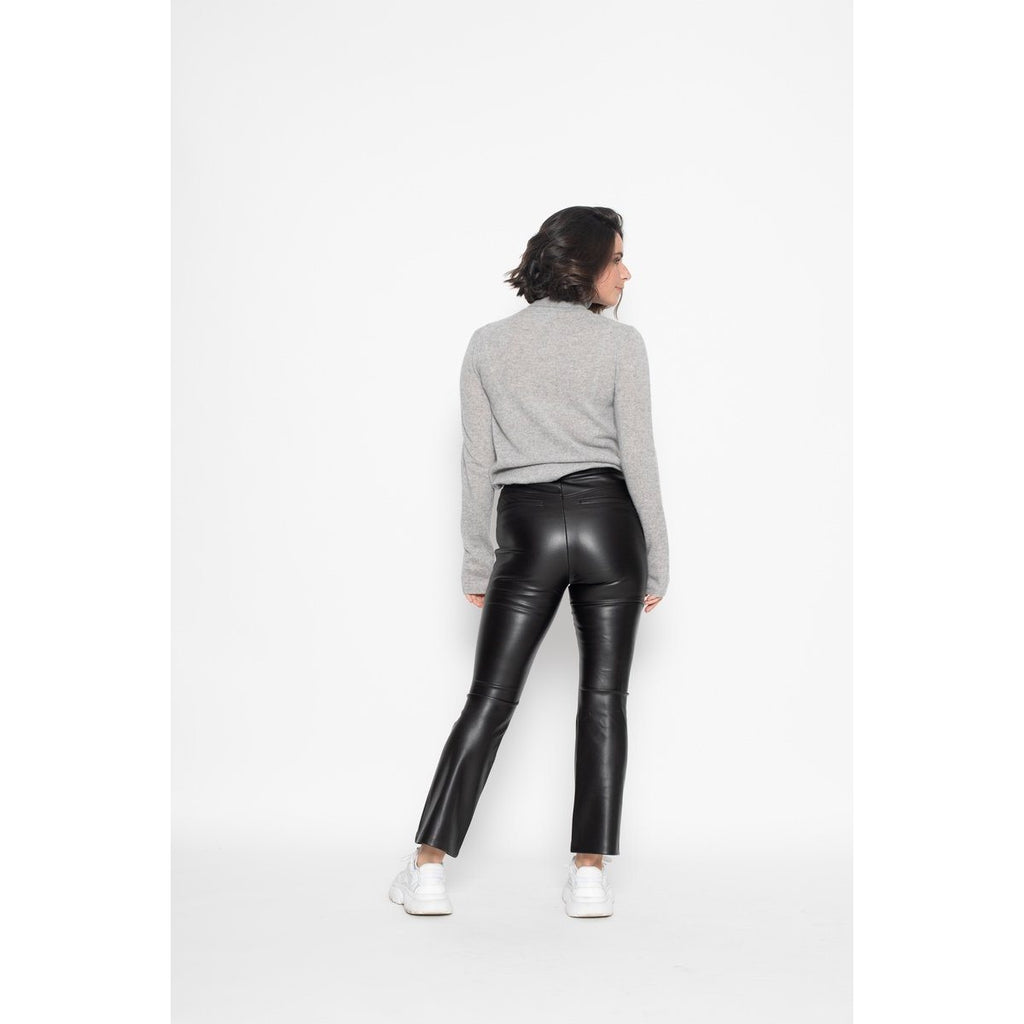 Jersey De Cuello Alto Bise Gris Heather, Jersey, 100% Cachemira, 2 Hilos - Mujer