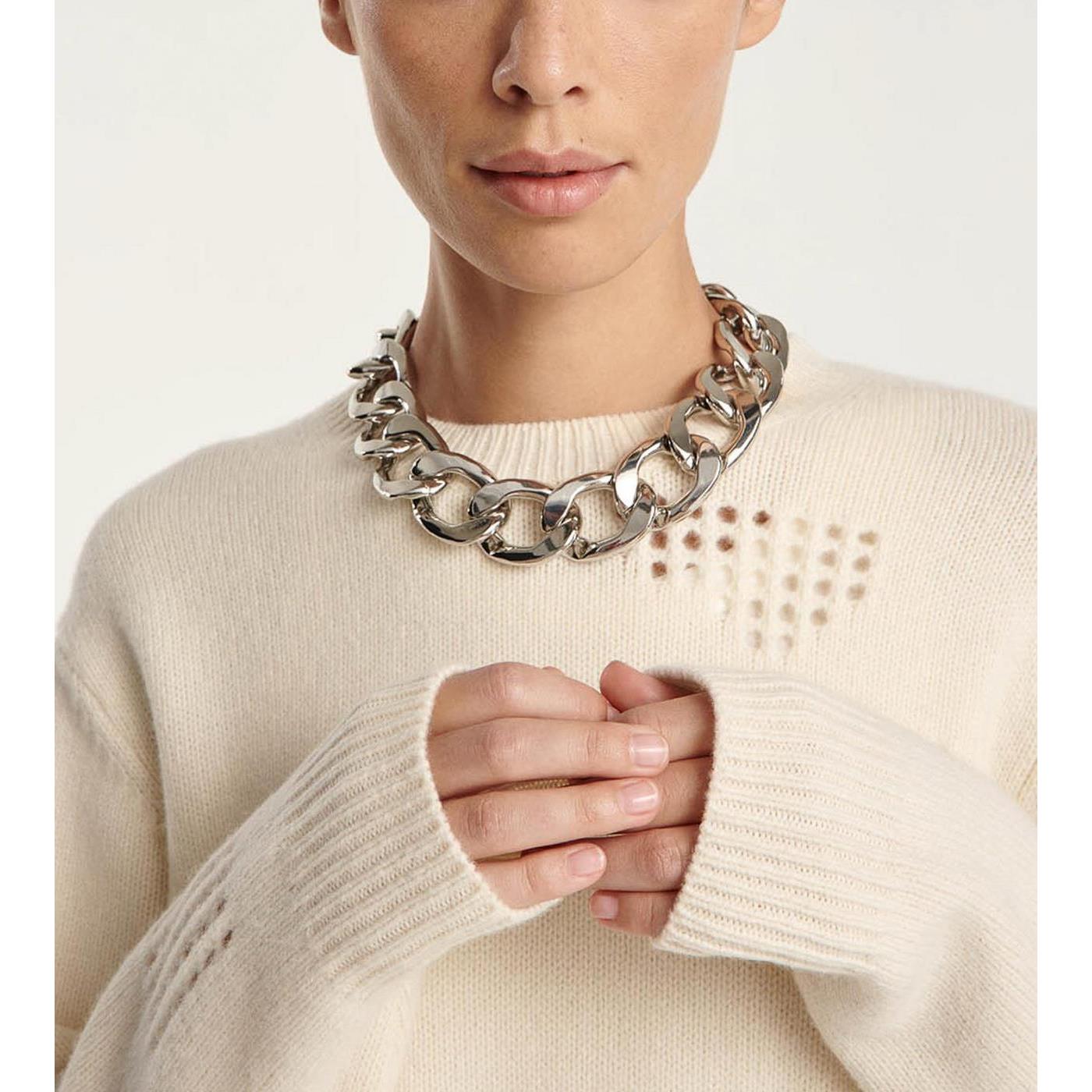 The Kooples - Pull Fin Laine Écru À Détail Texturé - Femme