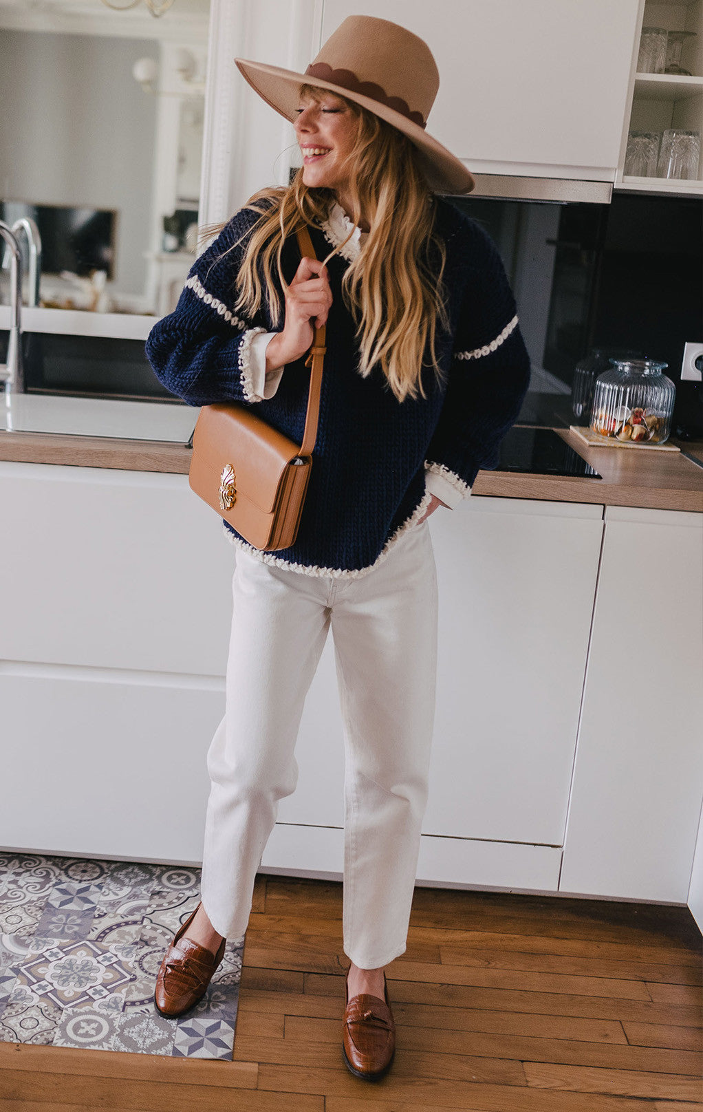 NYLIA NAVY JUMPER