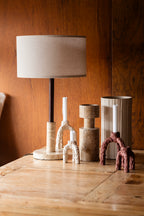 Jackon - Table Lamp - Travertine - Beige