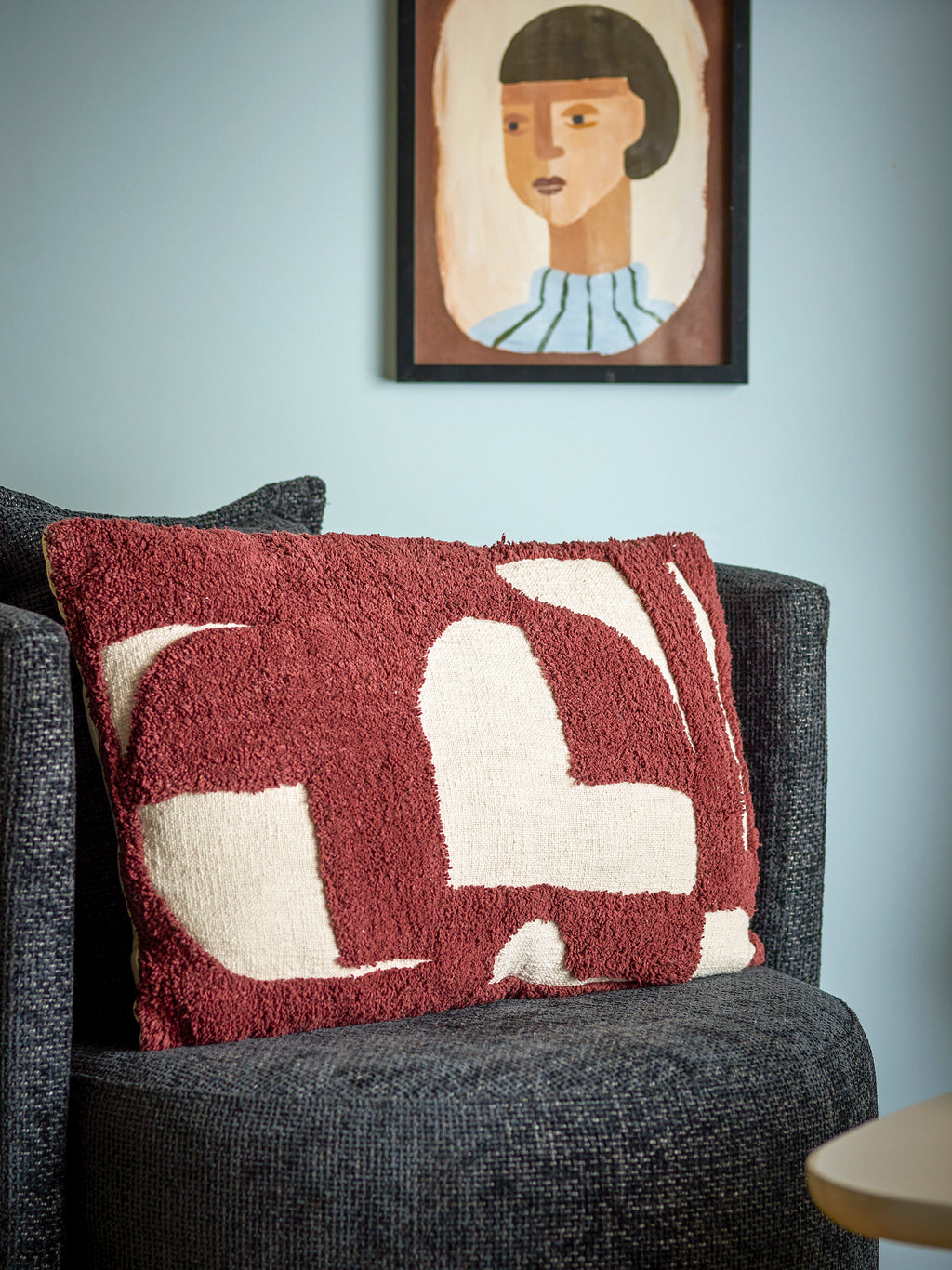 Olica - Cushion - Red - Oeko-Tex® Cotton
