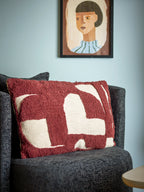 Olica - Cushion - Red - Oeko-Tex® Cotton