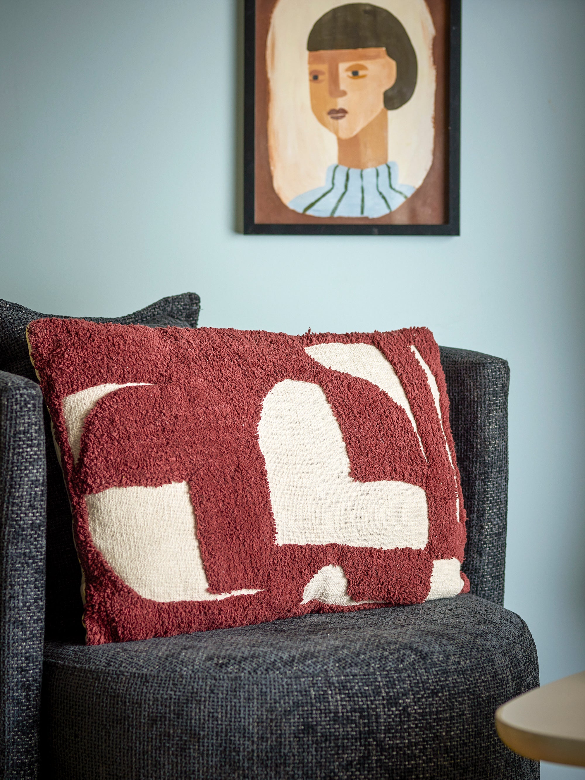 Olica - Cushion - Red - Oeko-Tex® Cotton