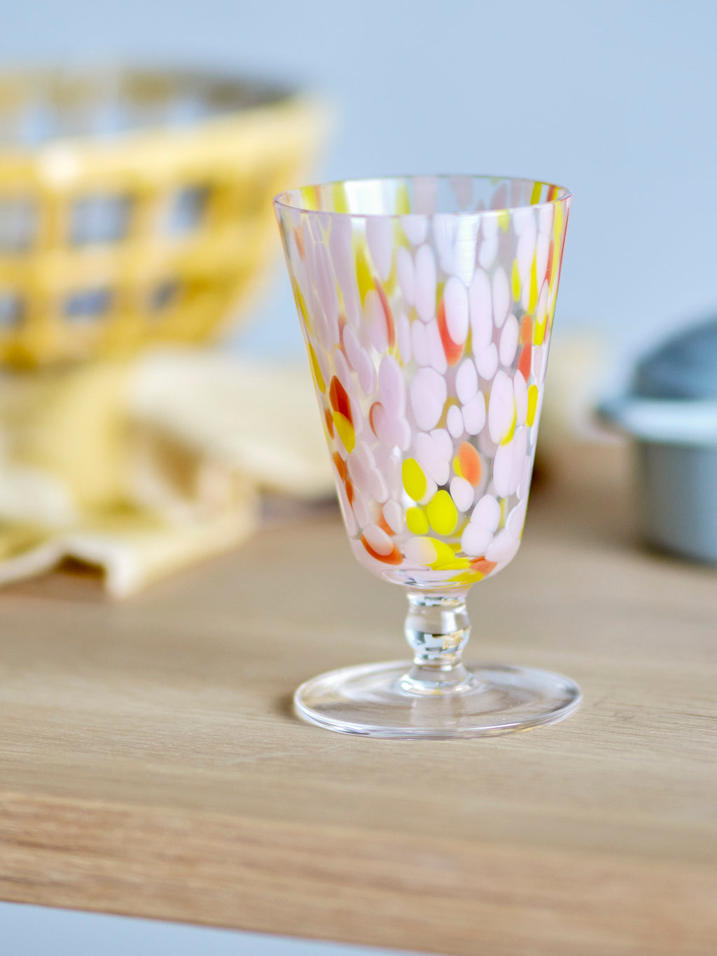Lilya - Wine Glass - Dusty Pink - Glass