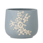Betino - Set of 6 Plant Pots - Blue - Stoneware