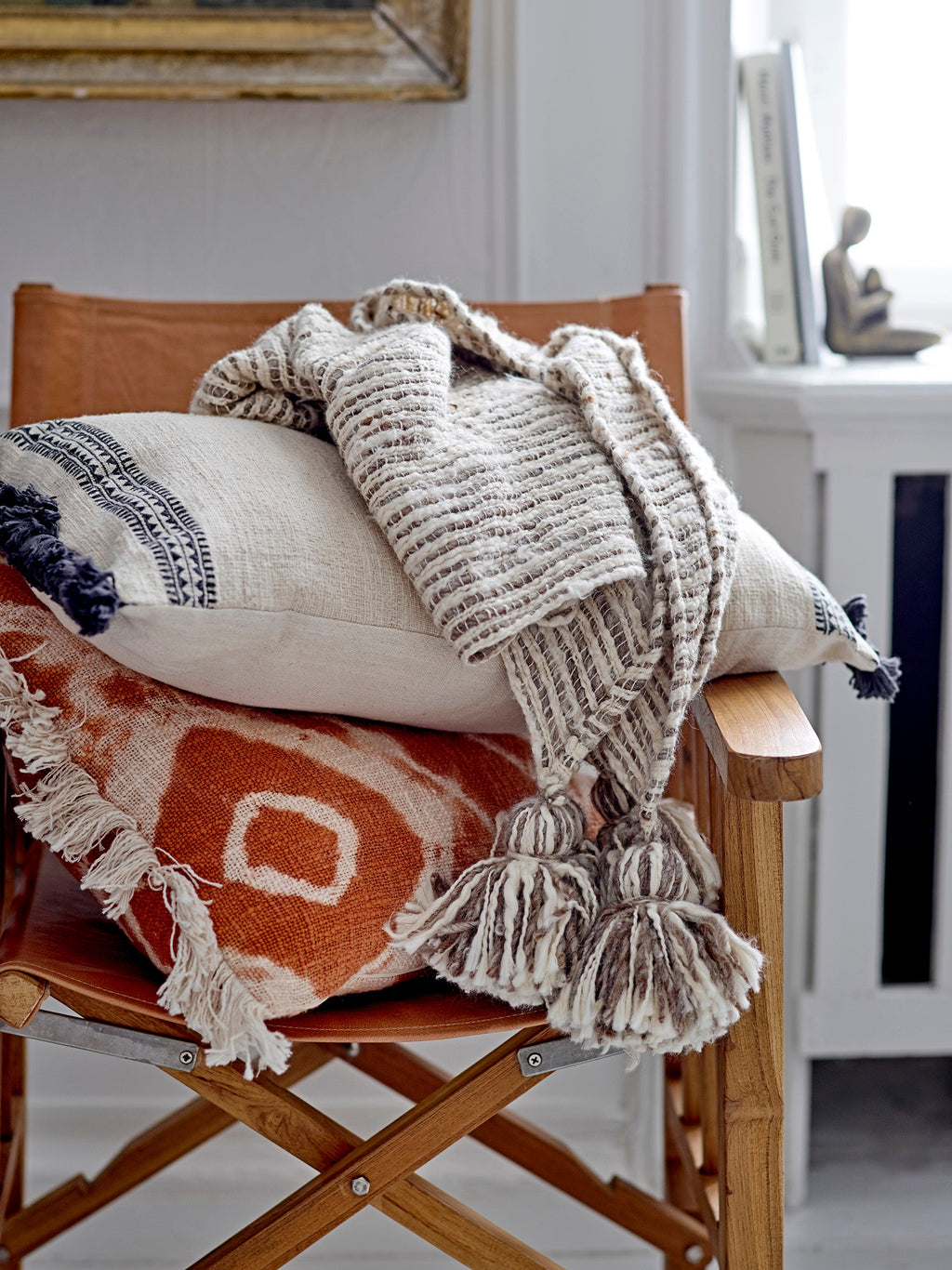 Ester - Set of 2 Cushions - Orange - Cotton