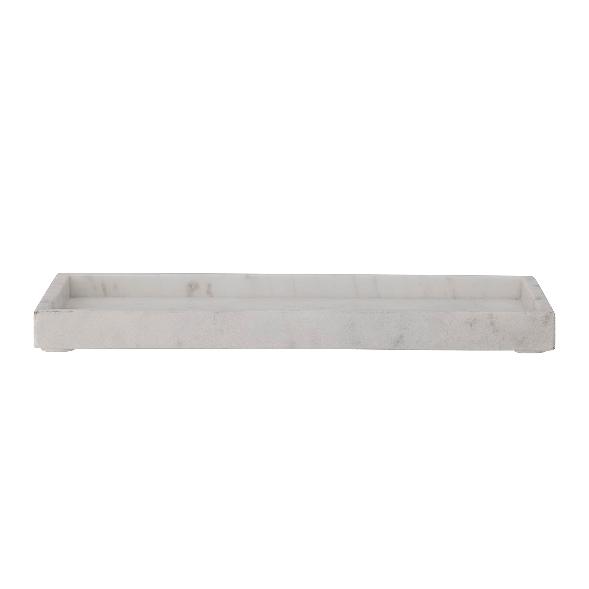 Majsa - Set of 2 Trays - White - Marble