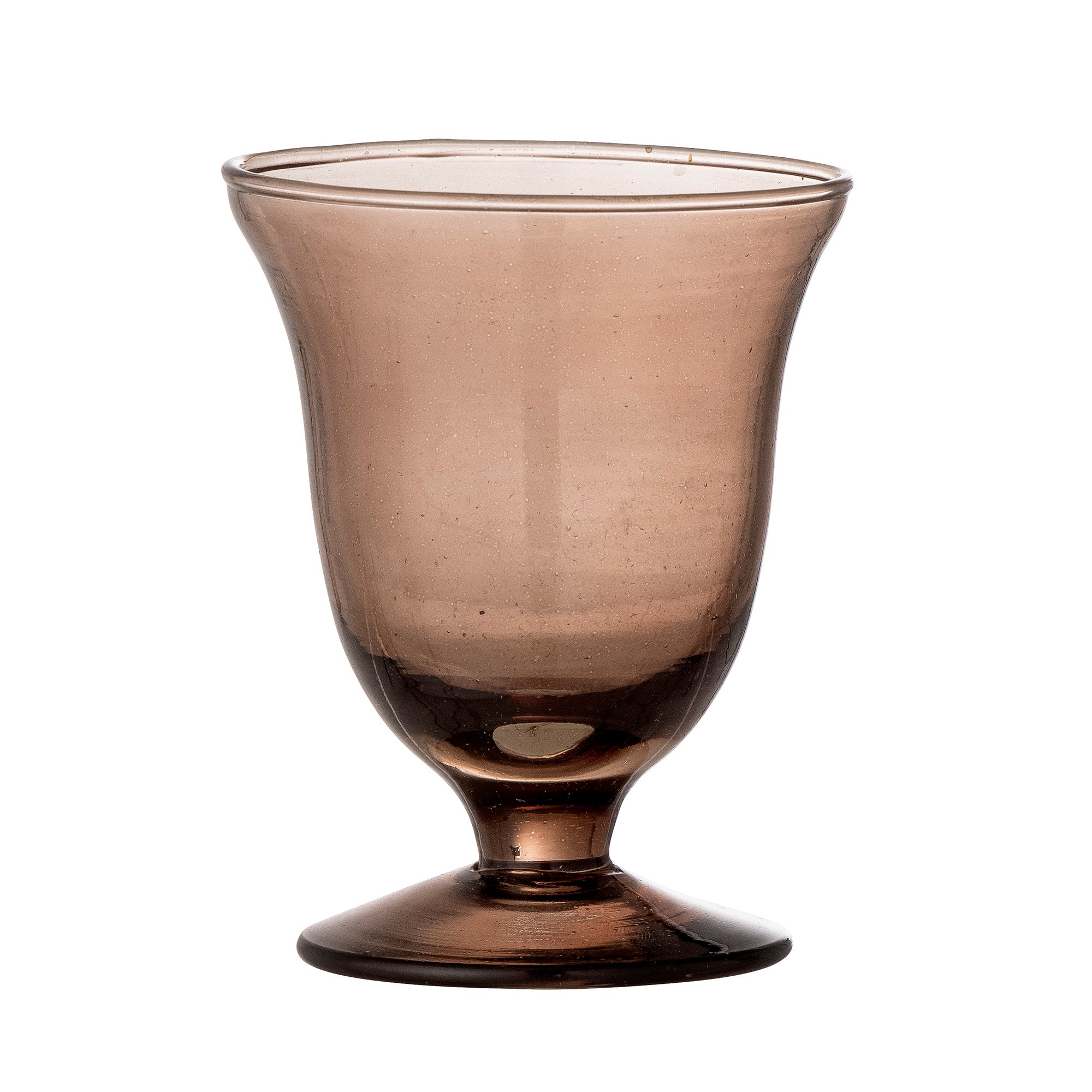 Florentine - Set of 12 Wine Glasses - Brown - Recycled Glass