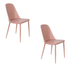 Pip All - Juego de 2 Sillas de Comedor - Plástico Polipropileno - Rosa