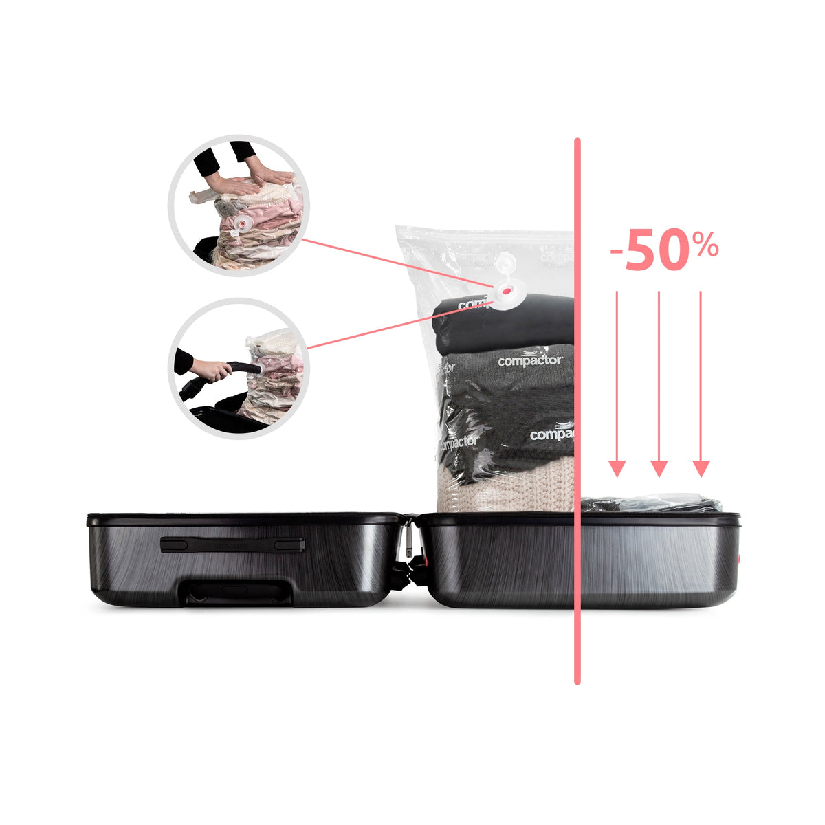 Large Space-Saving Suitcase - Size XL