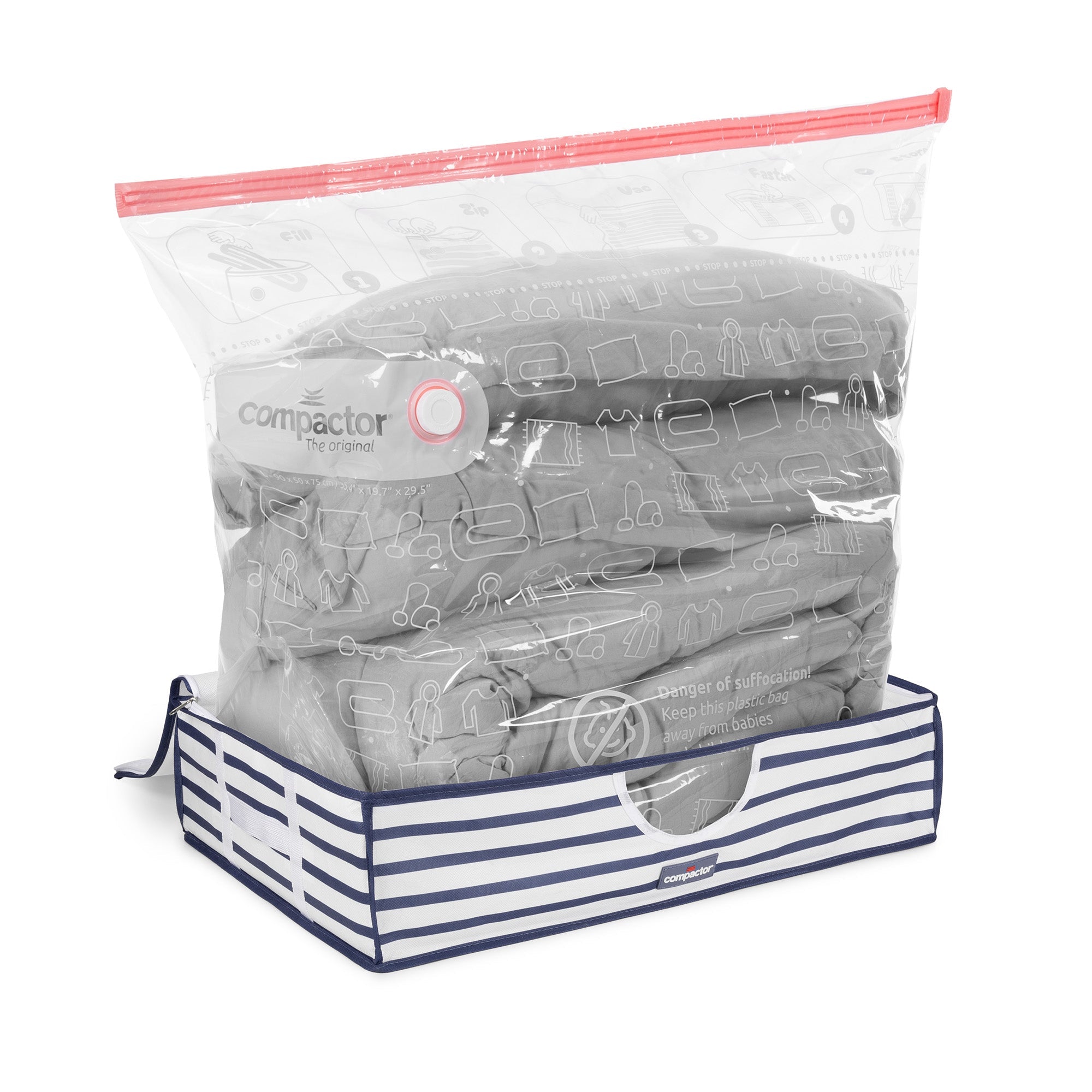 Lot 3 Housses Rangement Sous Vide - Taille L