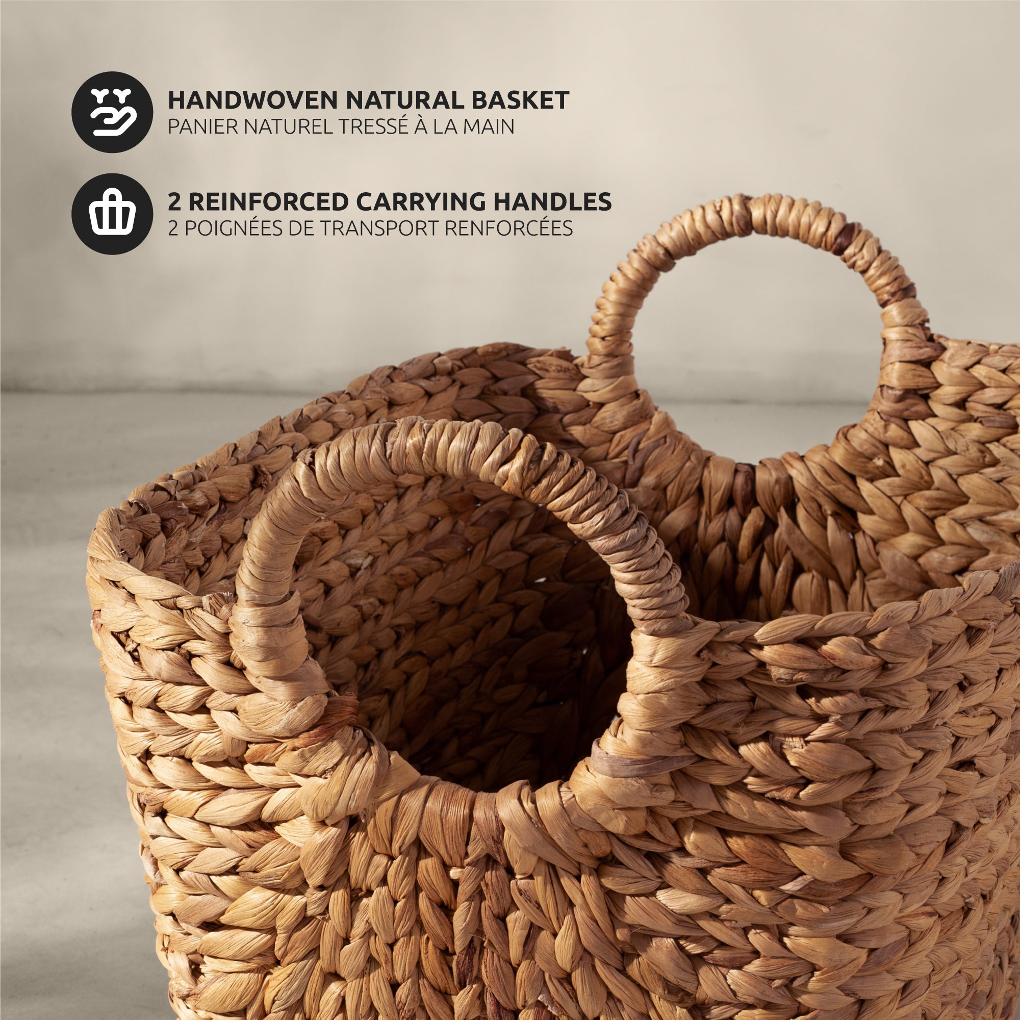 Panier De Rangement Naturel Caracas - 5 Tailles