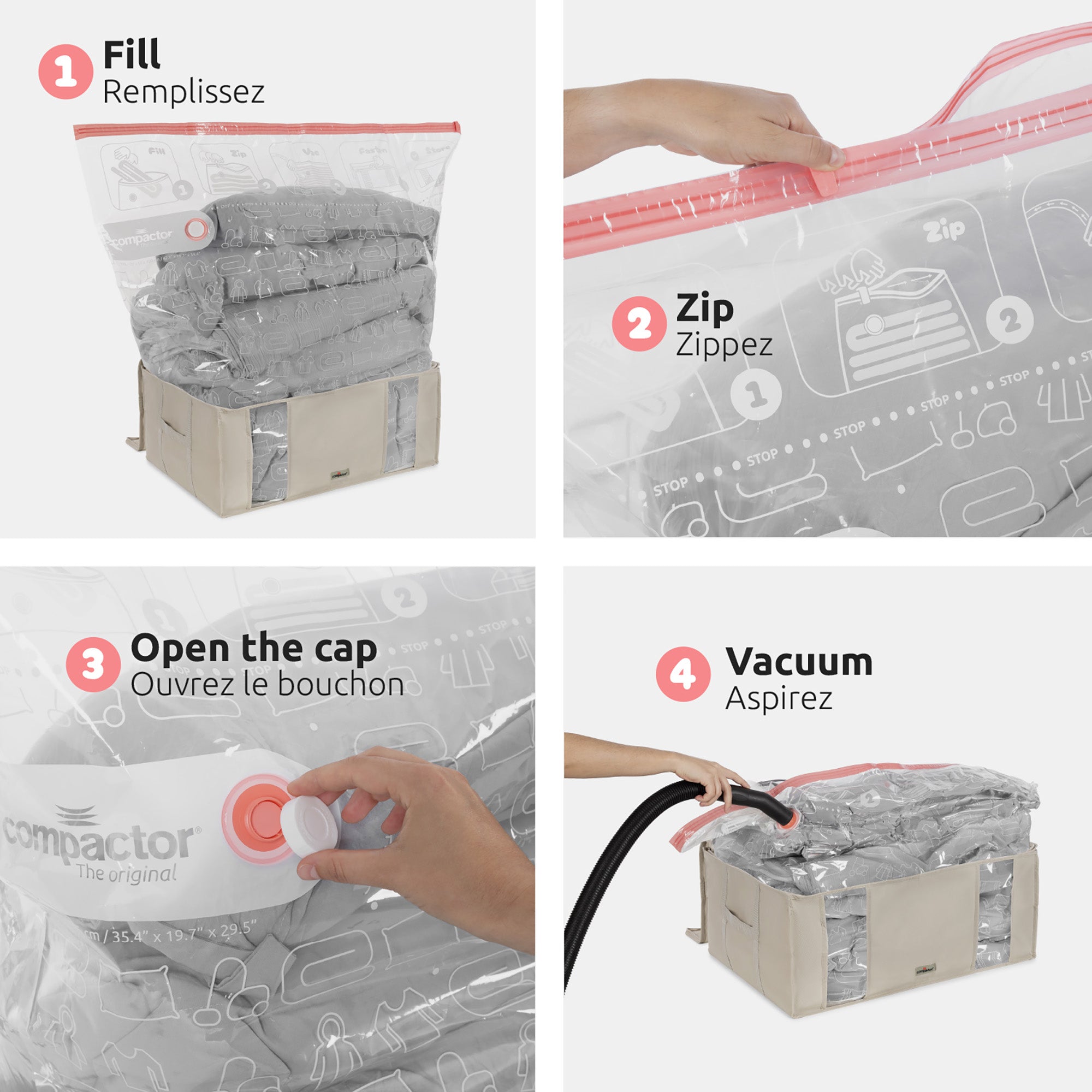 Housse De Rangement Sous Vide Ecologik - 2 Tailles