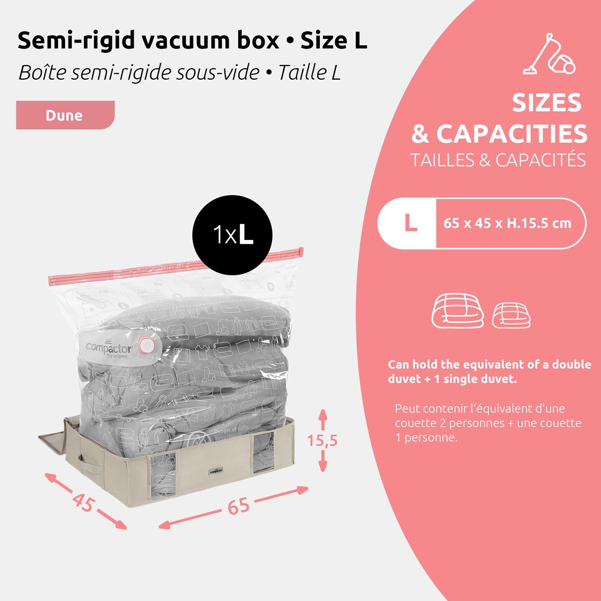 Housse De Rangement Sous Vide - Taille L
