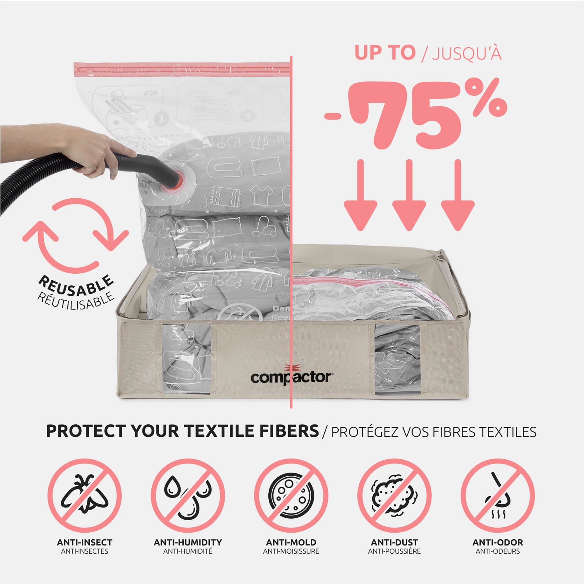 Housse De Rangement Sous Vide - Taille L