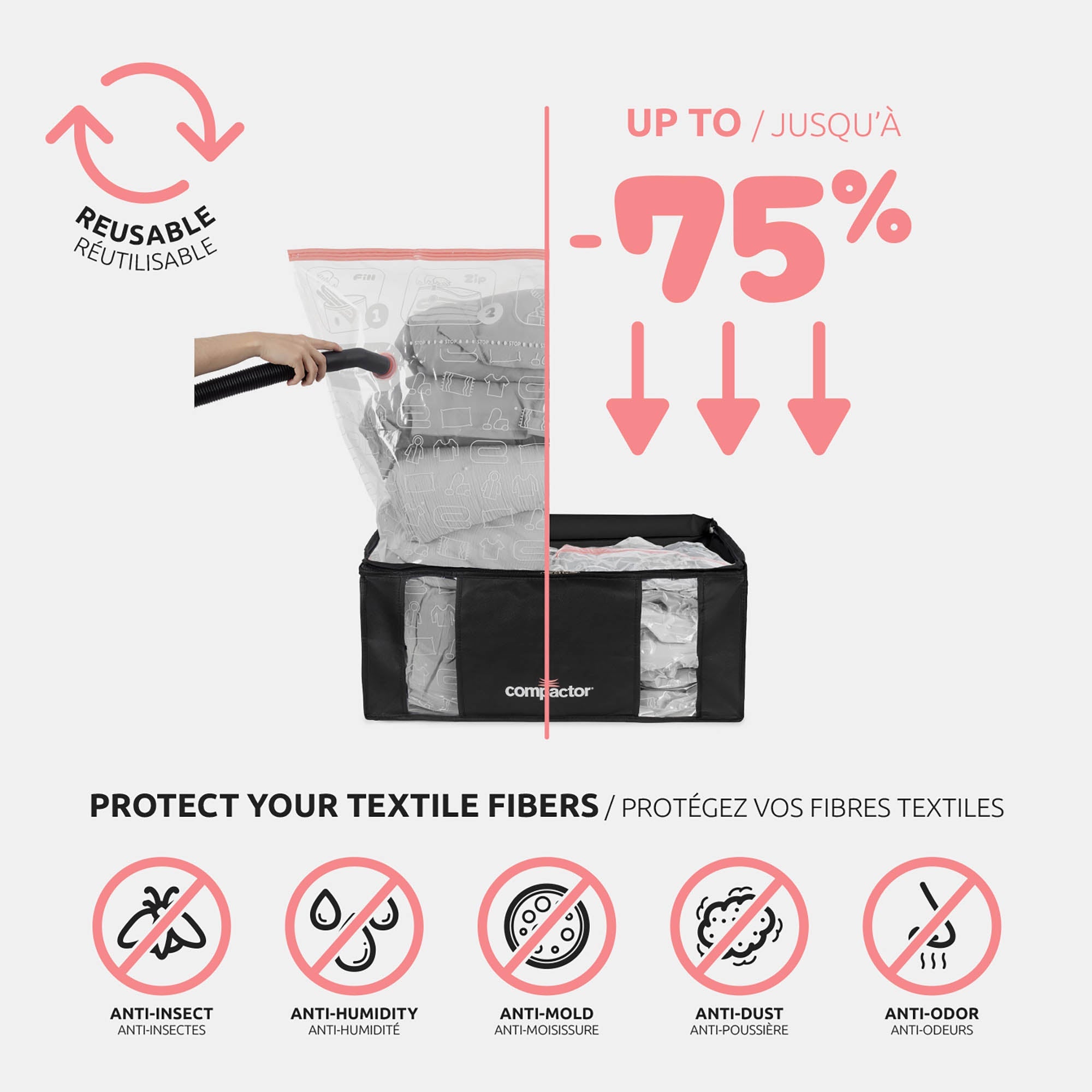 Housse De Rangement Sous Vide - Taille XXL